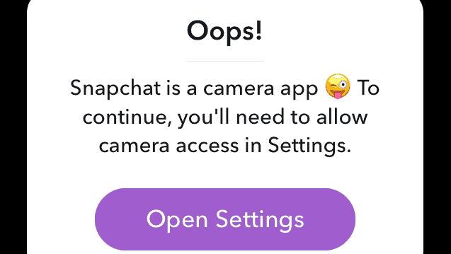 Oops Snapchat is a Camera App? Do This to Fix It - Techzillo