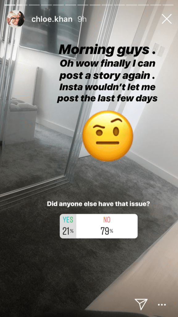 Instagram stories won't upload