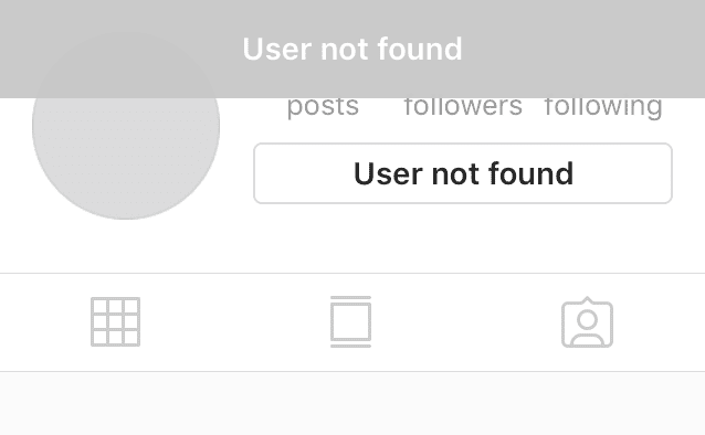 User not found drama