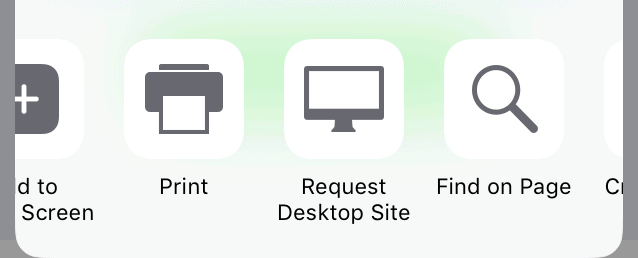 Request desktop version of Facebook on iPhone
