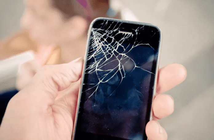 destroyed phone