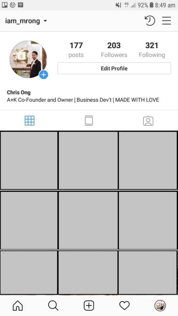 instagram profile