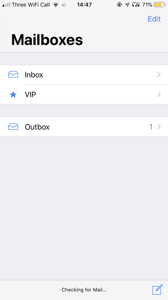 ipad email stuck in outbox