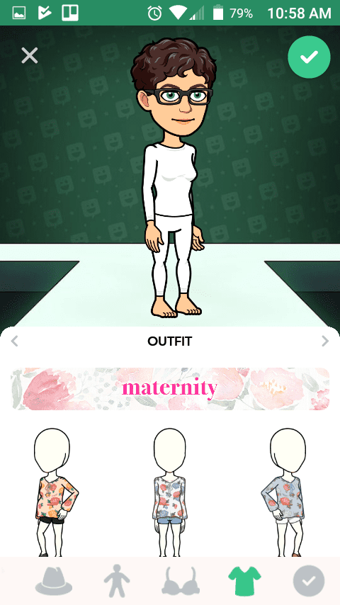 select outfit in maternity
