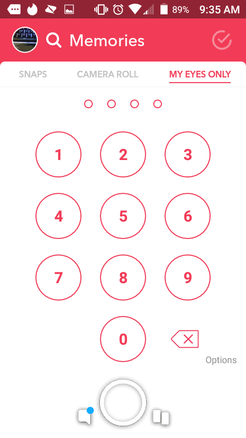 Punch in the correct passcode or passphrase