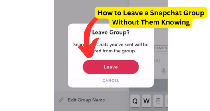 How to Leave a Snapchat Group Without Them Knowing