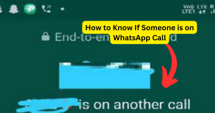 How to Know If Someone is on WhatsApp Call