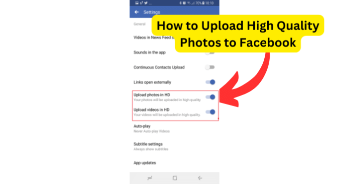 How to Upload High Quality Photos to Facebook