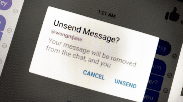 Why Can’t I Unsend a Message on Messenger