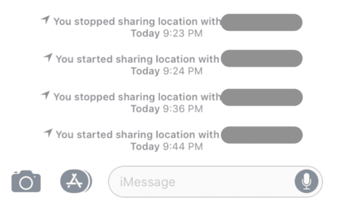 Why Did My Location Stop Sharing with Someone iMessage?