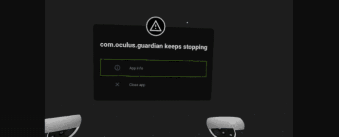 com.oculus.guardian keeps stopping