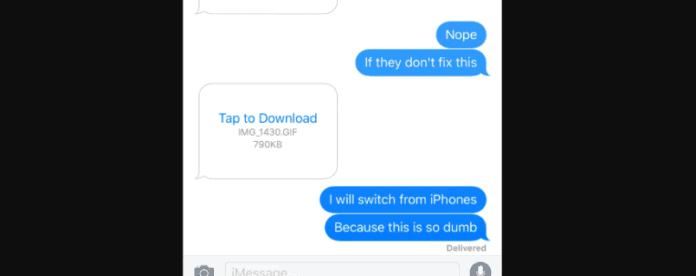 iMessage Tap to Download