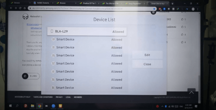 How to Stop Devices Connecting to Samsung TV