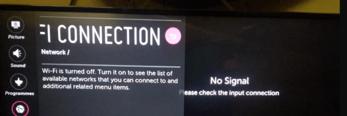 LG TV WIFI Is Turned Off