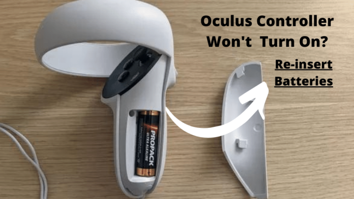 Oculus Quest Controller Won't Turn On