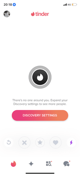 There is No One Around You Tinder