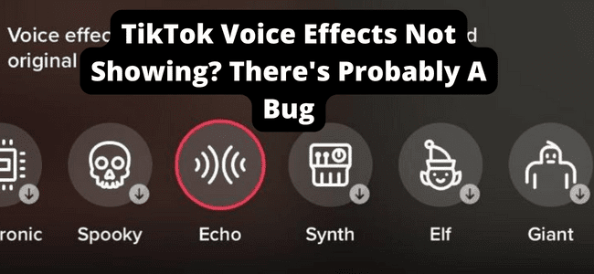 TikTok Voice Effects Not Showing