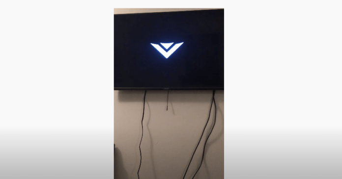 vizio tv stuck on logo