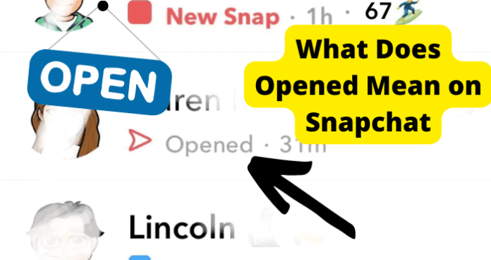 What Does Opened Mean on Snapchat