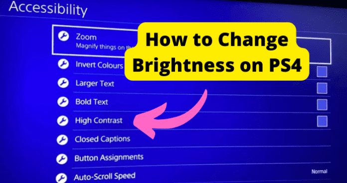 How to Change Brightness on PS4