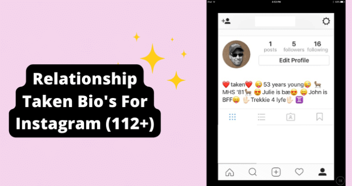 Relationship Taken Bio's For Instagram