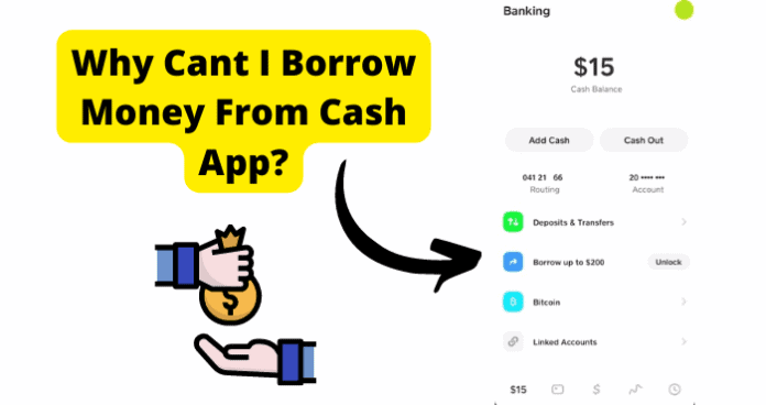 Why Cant I Borrow Money From Cash App?
