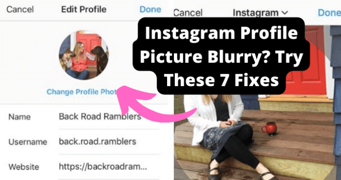 Instagram Profile Picture Blurry