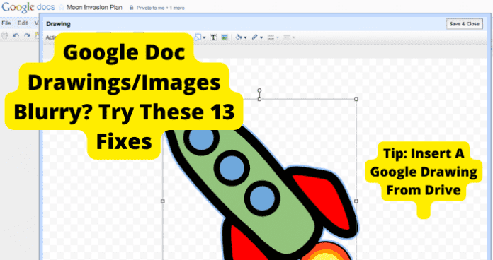 Google Doc Drawings/Images Blurry