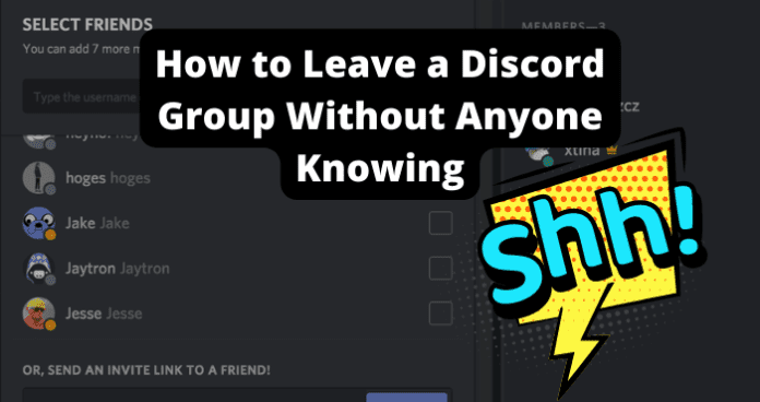 How to Leave a Discord Group Without Anyone Knowing