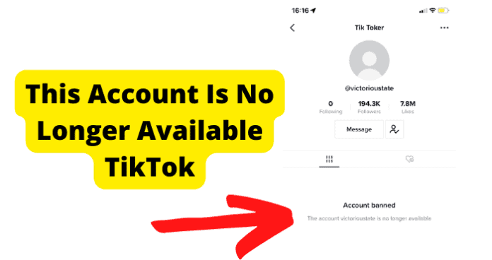 This Account Is No Longer Available TikTok