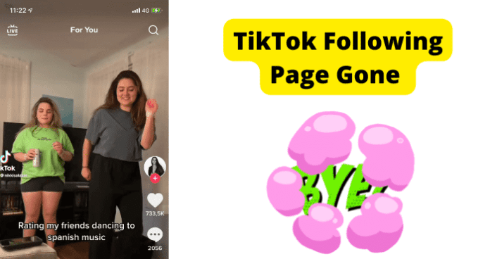 TikTok Following Page Gone
