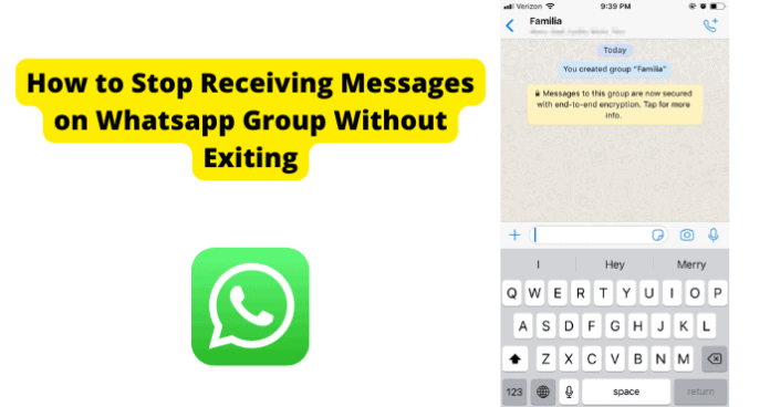 How to Stop Receiving Messages on Whatsapp Group Without Exiting