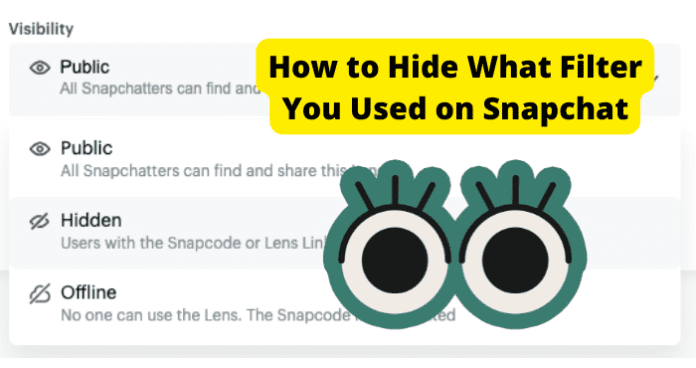How to Hide What Filter You Used on Snapchat