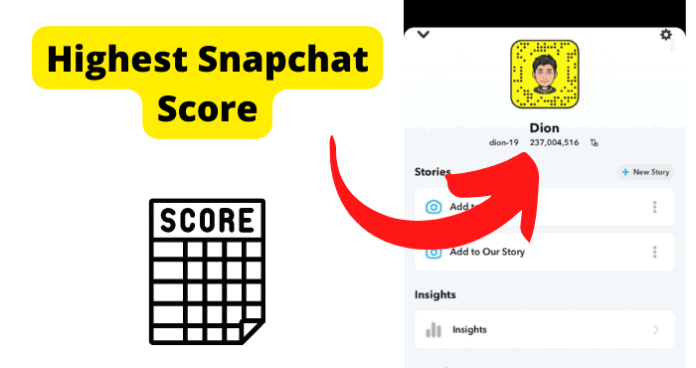 Highest Snapchat Score