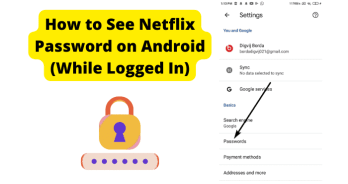 How to See Netflix Password on Android