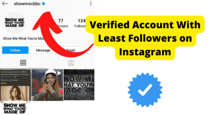 Verified Account With Least Followers on Instagram