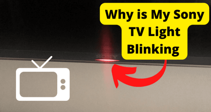ony TV Blinking Red Light 6 Times