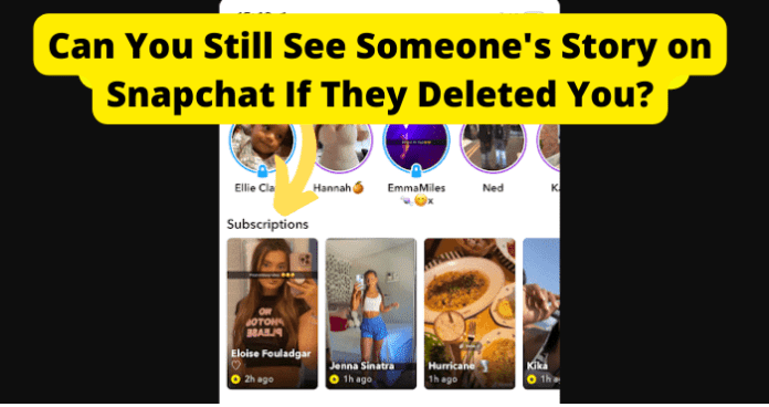 Can You Still See Someone's Story on Snapchat If They Deleted You?