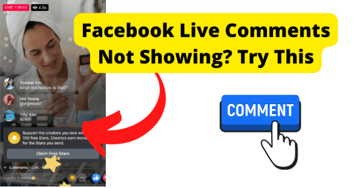 Facebook Live Comments Not Showing