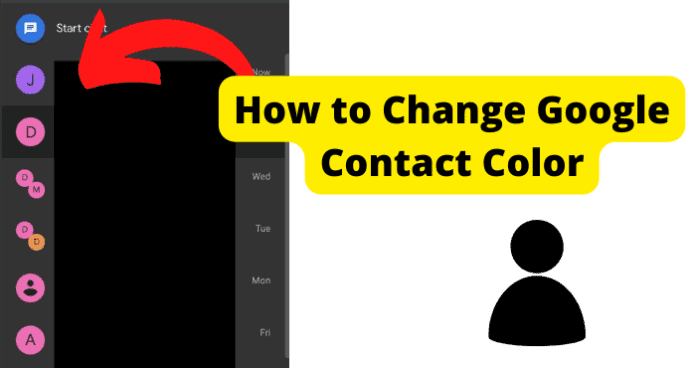 How to Change Google Contact Color