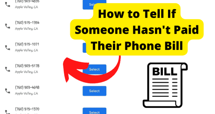 How to Tell If Someone Hasn't Paid Their Phone Bill