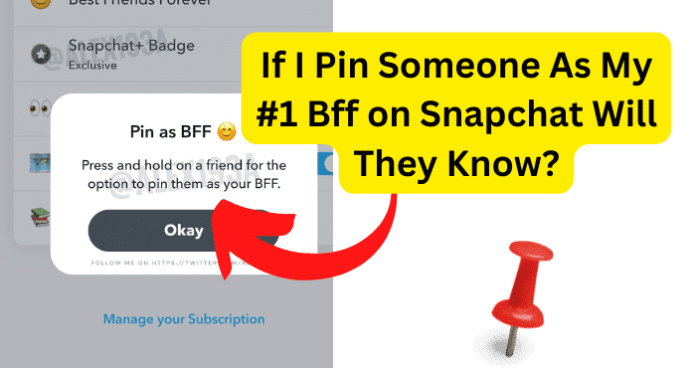 If I Pin Someone As My #1 Bff on Snapchat Will They Know?