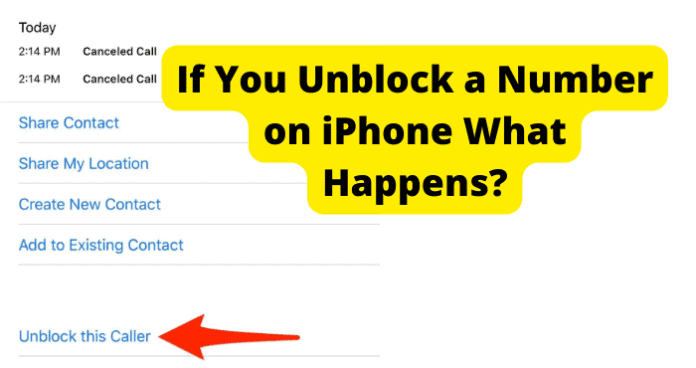 If You Unblock a Number on iPhone What Happens