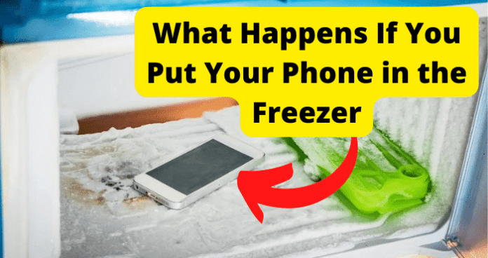 Putting Phone in Freezer