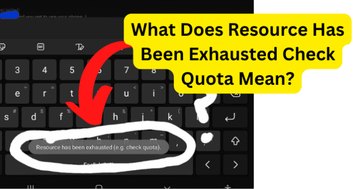 What Does Resource Has Been Exhausted Check Quota Mean?