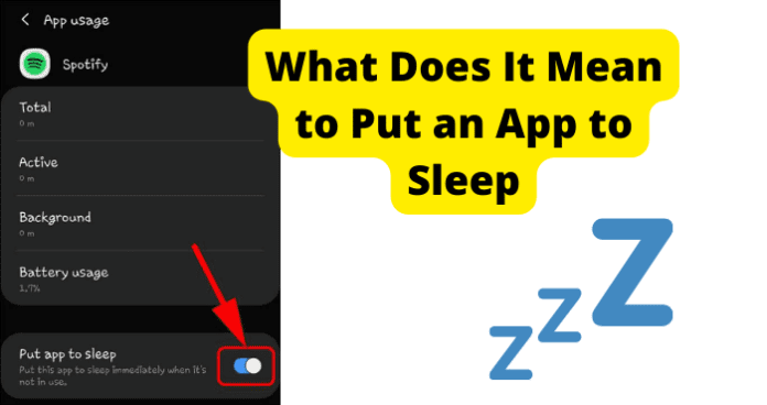 What Does It Mean to Put an App to Sleep