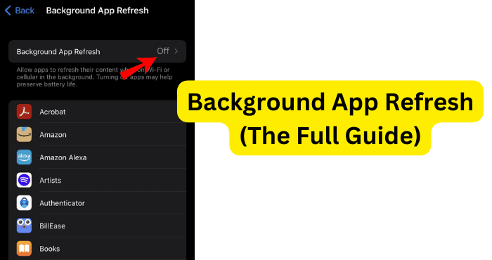 Background App Refresh (The Full Guide) - Techzillo