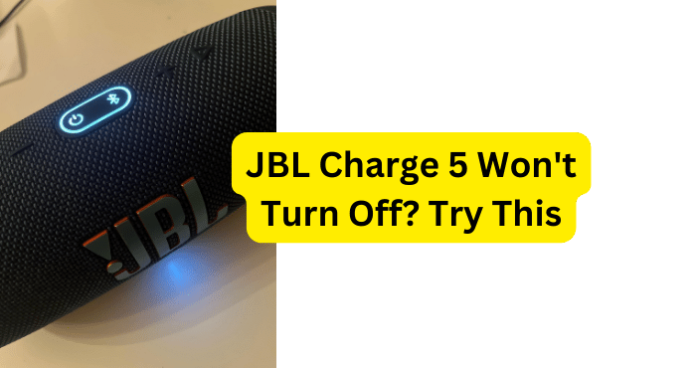 jbl charge 5 won't turn off