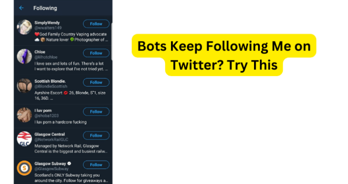 Bots Keep Following Me on Twitter