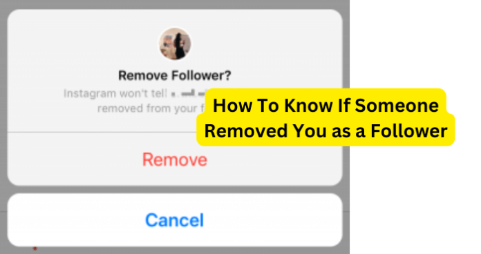 How To Know If Someone Removed You as a Follower